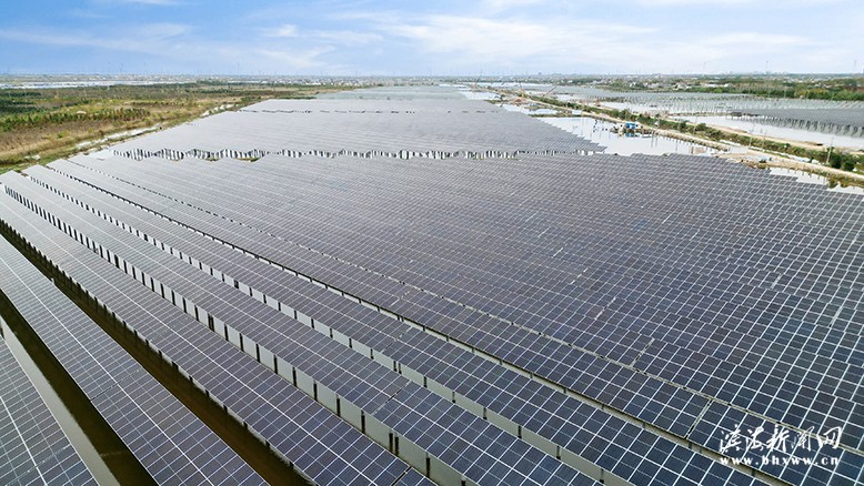 中盛新能源濱海港經(jīng)濟區(qū)漁光互補光伏發(fā)電項目